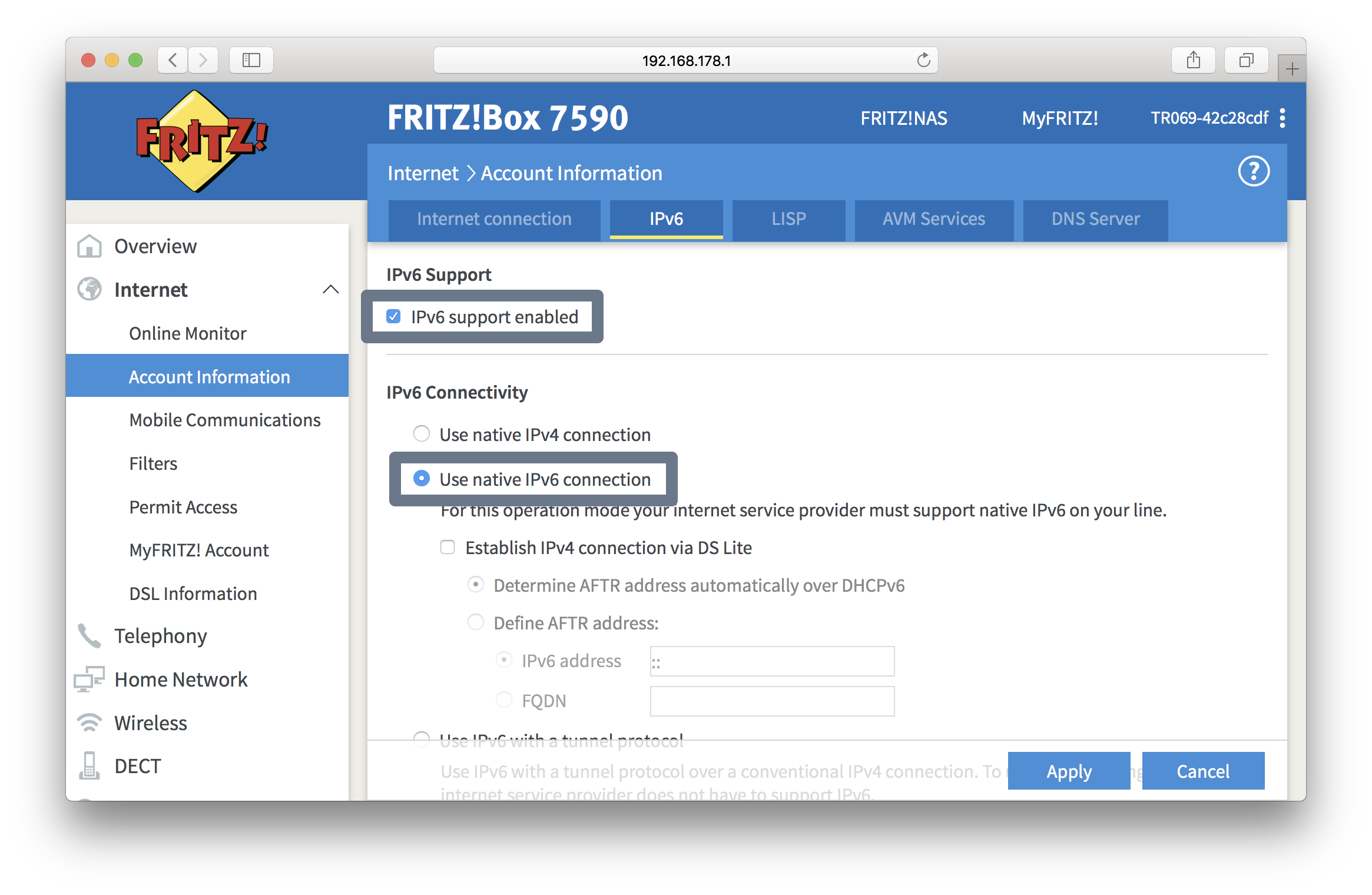 How do I enable IPv6 on my FRITZ!Box – edpnet